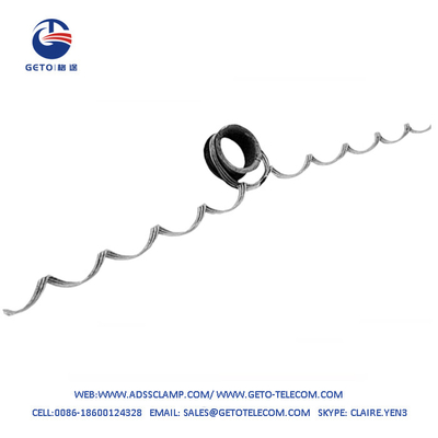 De korte Netwerken van Spanwijdte Spiraalvormige Voorgevormde Armor Rod Spiral Suspension Clamp FTTH