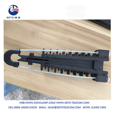 Aerial Cable Fiber Clamp ADSS Cable Clamp Wedge Type Plastic 12-16 mm