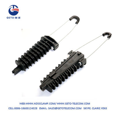 Aerial ADSS Cable Clamp Wedge Type Plastic Fiber Clamp 16 mm