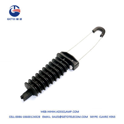 Aerial ADSS Cable Clamp Wedge Type Plastic Fiber Clamp 16 mm