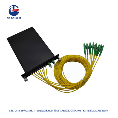 Standaardlgx-Cassette2×8 PLC Splitser 0.9mm voor Vezel Optische Kabel